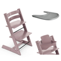 Stokke Promo Tripp Trapp Heater Mauve con Baby Set e vassoio