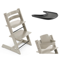 Stokke Promo Tripp Trapp Cashmere Gray con Baby Set e vassoio