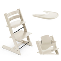 Stokke Promo Tripp Trapp Vanilla White con Baby Set e vassoio