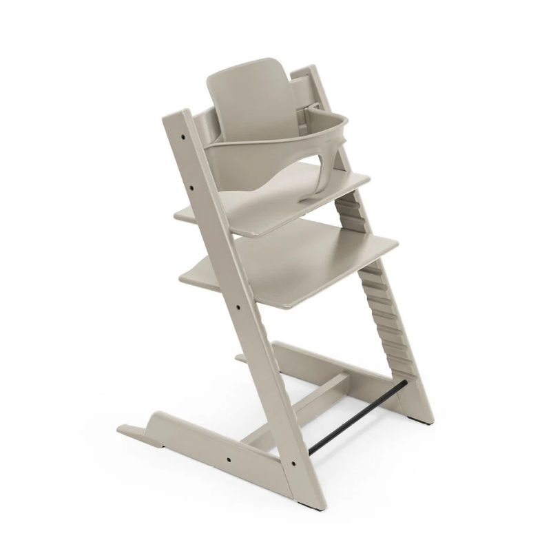 Stokke Promo Tripp Trapp Cashmere Gray con Baby Set e vassoio