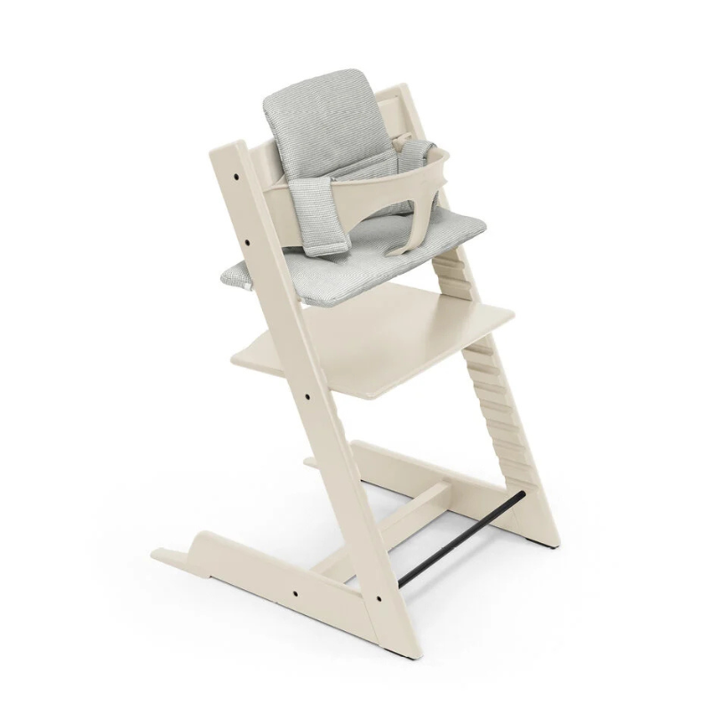 Stokke Promo Tripp Trapp Vanilla White con Newborn e Baby Set