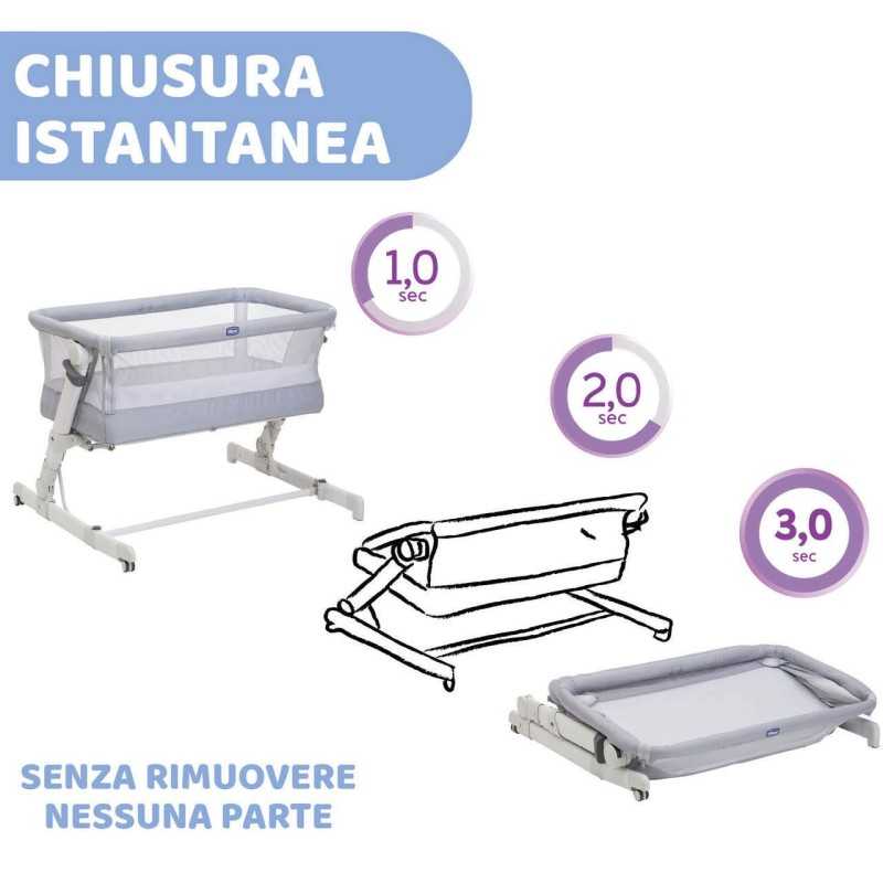 Chicco Culla Co-Sleeping Next2me Pop-Up Grey Mist