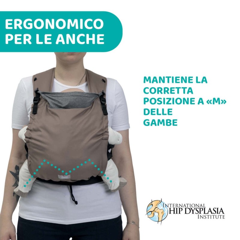 Chicco Marsupio Skin Fit Dark Beige