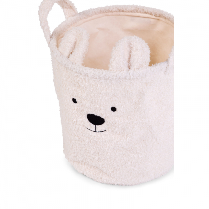 Childhome Cesto Portaoggetti 40X40X40 cm Teddy Off White