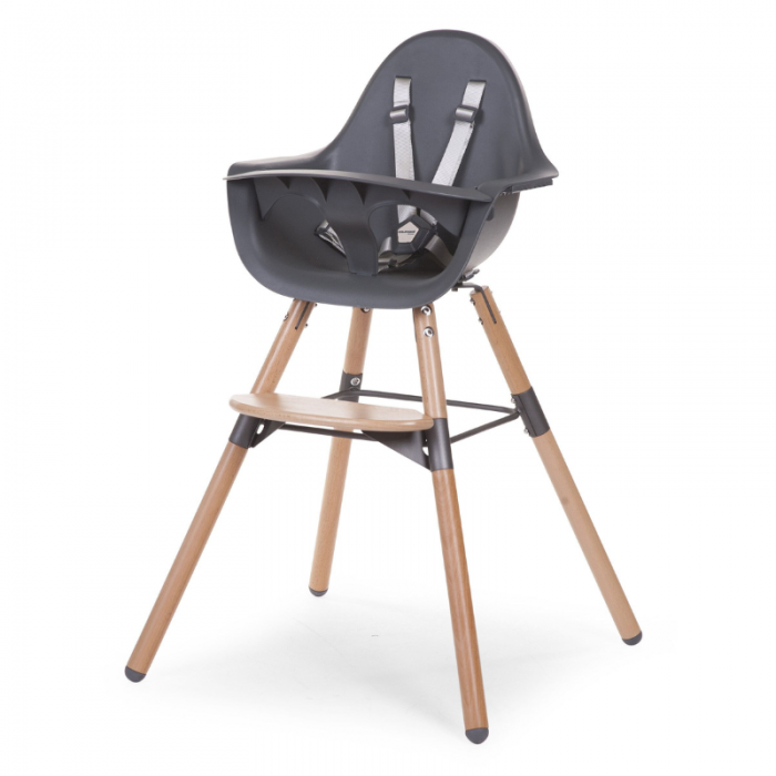 Childhome Seggiolone Evolu 2 in 1 Legno/Antracite
