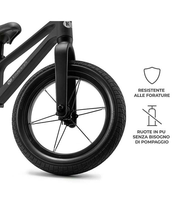 Kinderkraft Bicicletta per Bambini ETER Nera