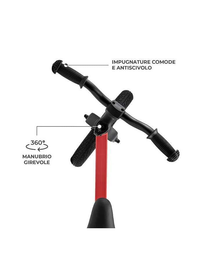 Kinderkraft Bicicletta per Bambini ETER Rosso