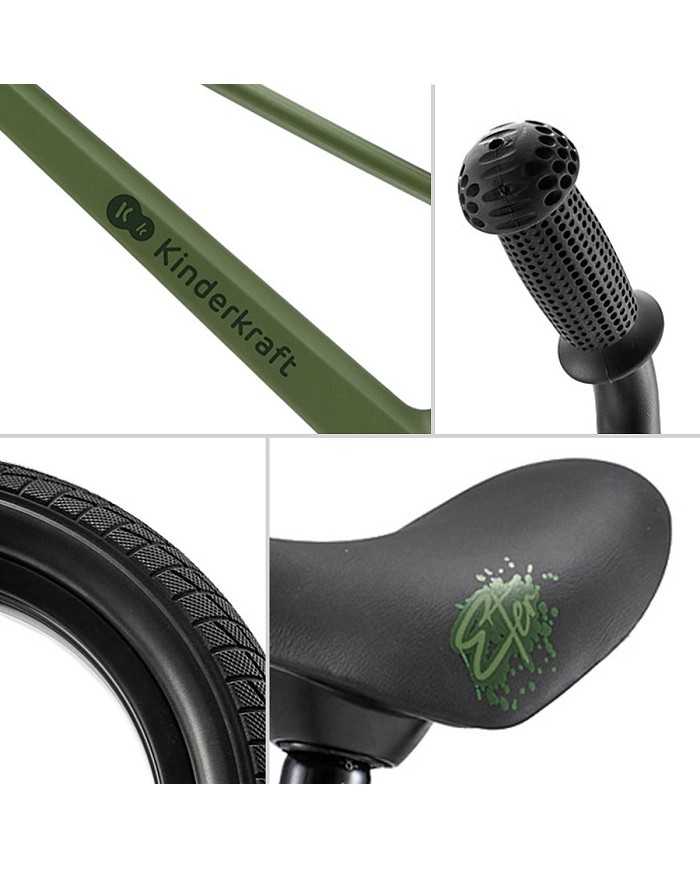 Kinderkraft Bicicletta per Bambini ETER Verde
