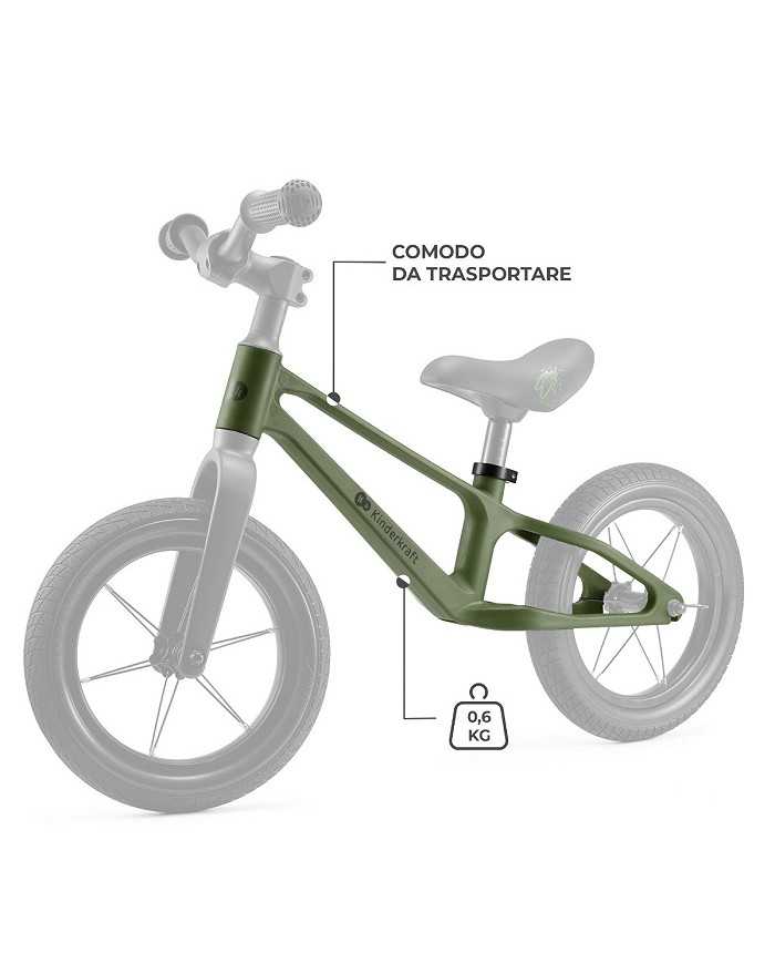 Kinderkraft Bicicletta per Bambini ETER Verde