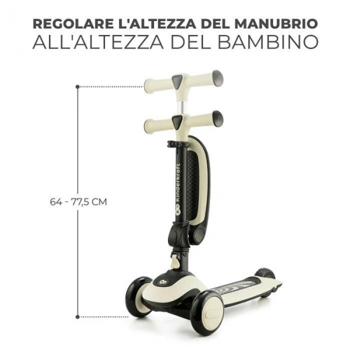 Kinderkraft Monopattino Halley Bianco