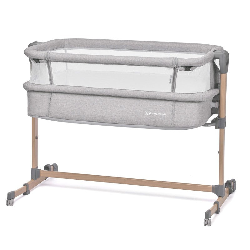 Kinderkraft NESTE AIR Culla Co-sleeping Legno Grigio Chiaro