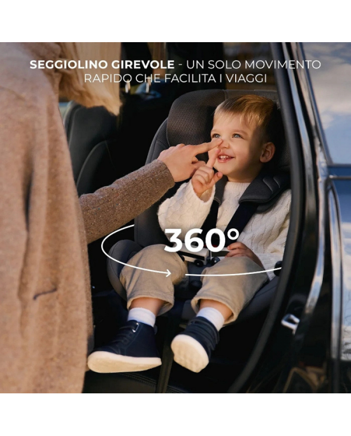 Kinderkraft Seggiolino auto 0-36kg XRIDER 2 I-size Nero