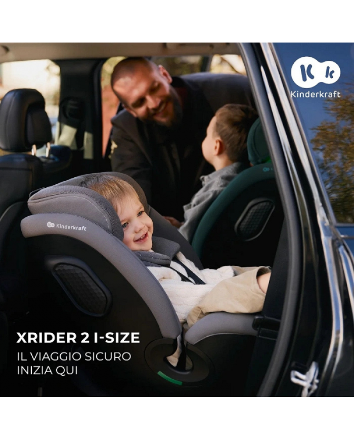 Kinderkraft Seggiolino auto 0-36kg XRIDER 2 I-size Nero
