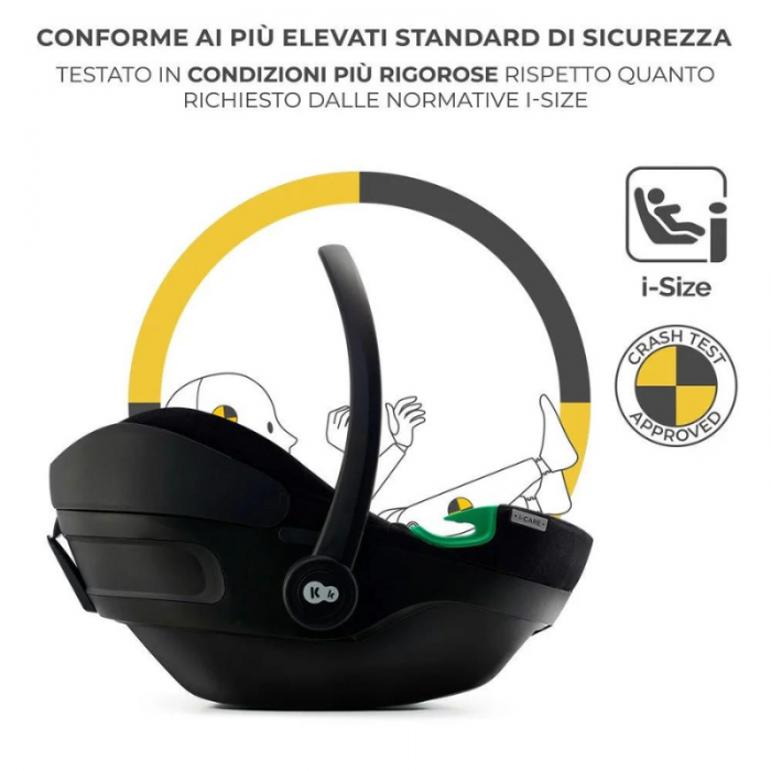 Kinderkraft Seggiolino Auto I-Care Graphite Black