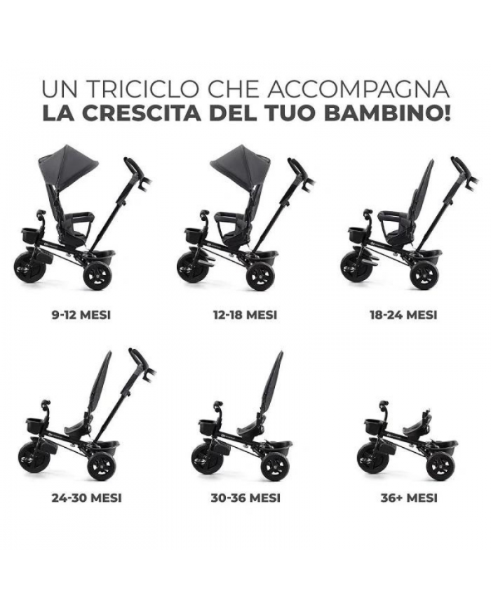 Kinderkraft Triciclo Aveo Malachite Grey