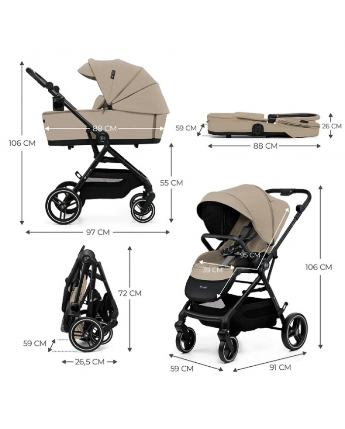 Kinderkraft Trio Leggero YOXI Beige