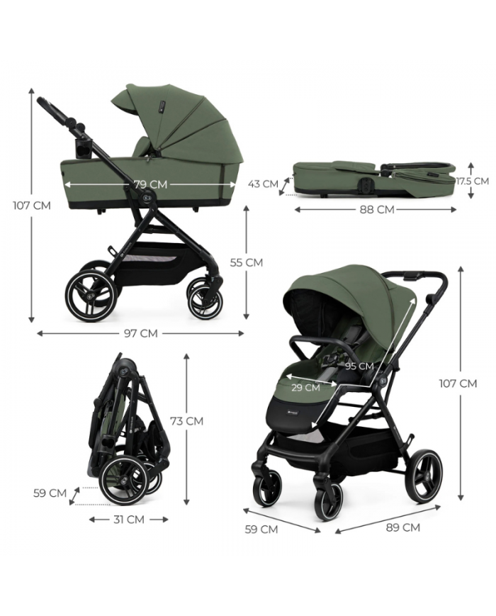 Kinderkraft Trio Leggero YOXI Verde