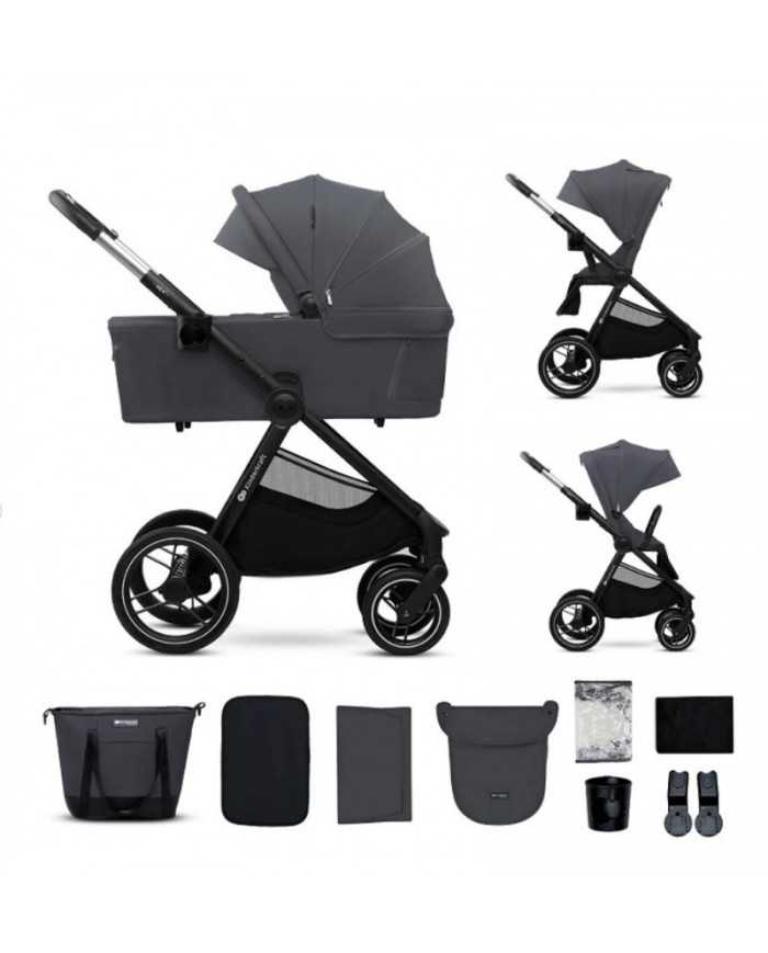 Kinderkraft Trio Passeggino ,Carrozzina,Ovetto e Borsa NEA 2 DEEP GREY