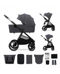 Kinderkraft Trio Passeggino ,Carrozzina,Ovetto e Borsa NEA 2 DEEP GREY