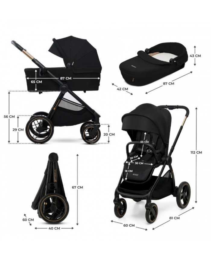 Kinderkraft DUO Passeggino ,Carrozzina e Borsa NEA 2 SOFT BEIGE