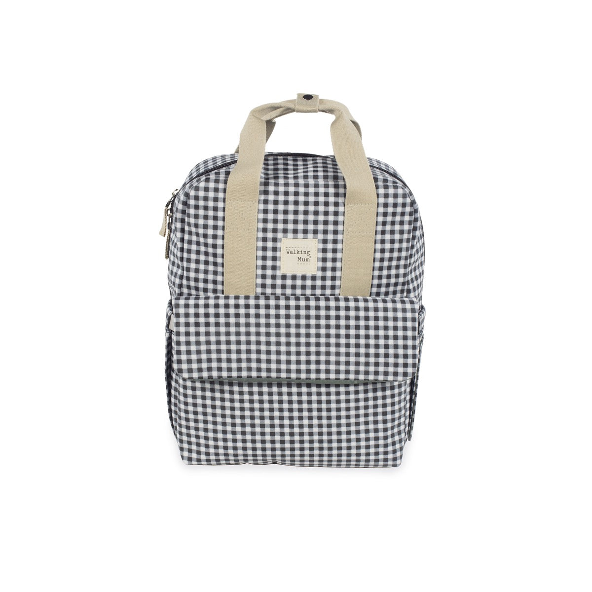 Pasito A Pasito Zaino Fasciatoio I Love Vichy Nero - Linea Walking Mum