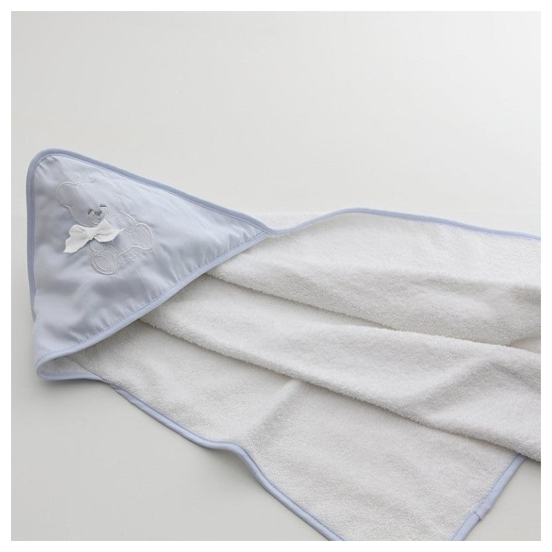 Nanan Accappatoio Nascita Azzurro - Linea Coccolo