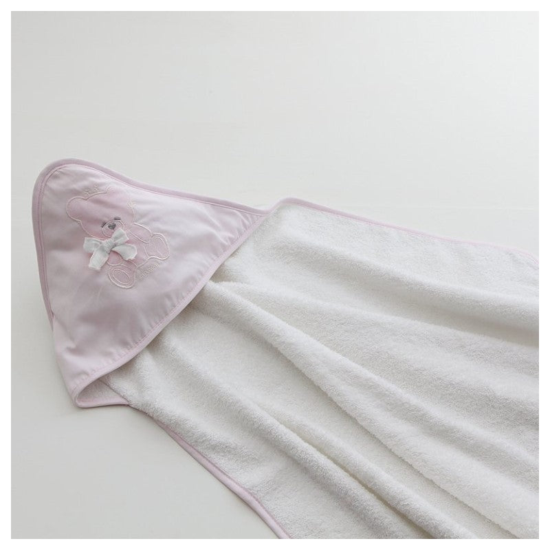 Nanan Accappatoio Nascita Rosa - Linea Coccolo