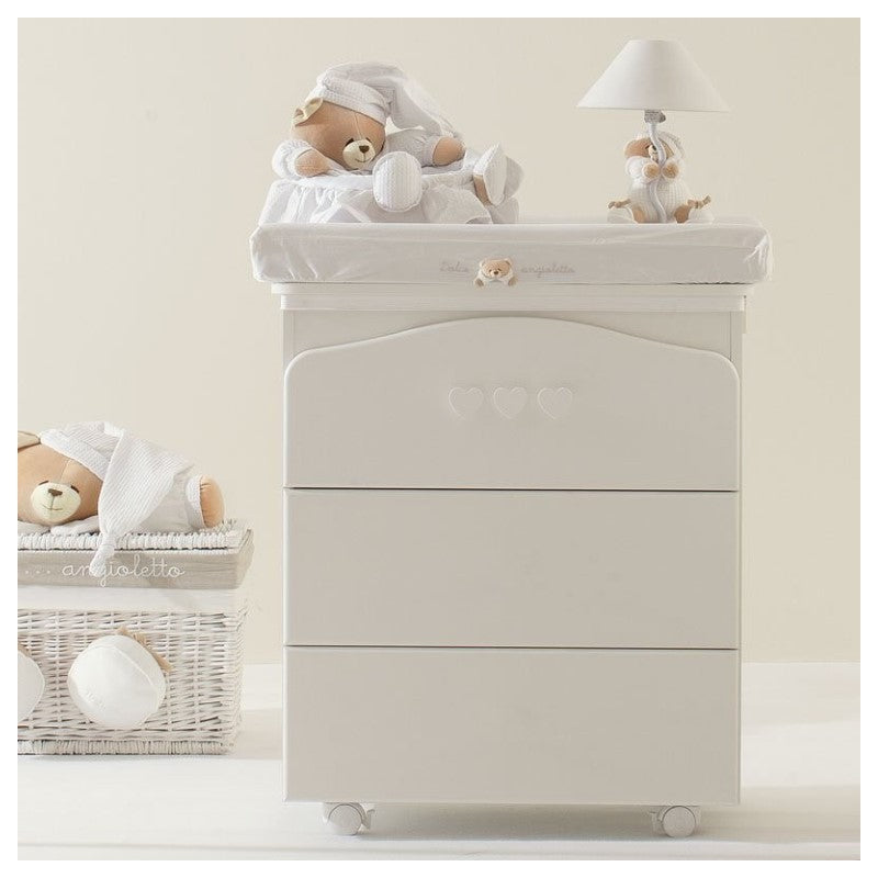 Nanan Bagnetto/Cassettiera Fasciatoio Tato Bianco