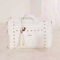 Nanan Borsa Mamma Da Passeggio Borchiata Bianca  - Linea Colette