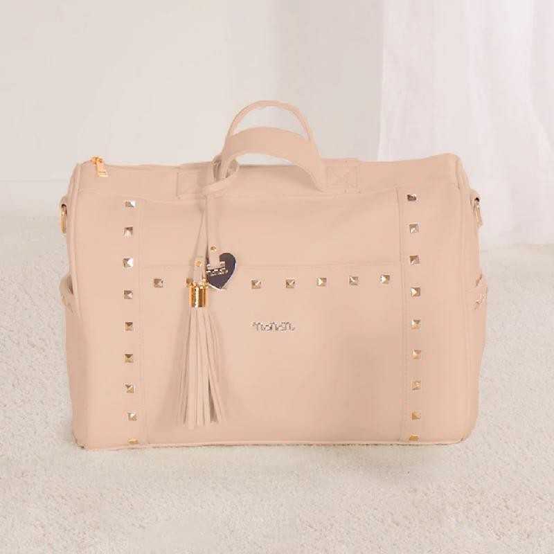 Nanan Borsa Mamma Da Passeggio Borchiata Rosa - Linea Colette