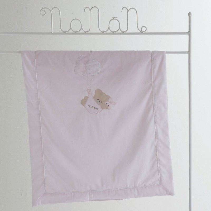 Nanan Coperta per Lettino Rosa - Linea Palloncino