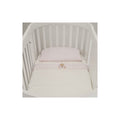 Nanan Lenzuola per Lettino Ovale Set 3pz Puccio Rosa