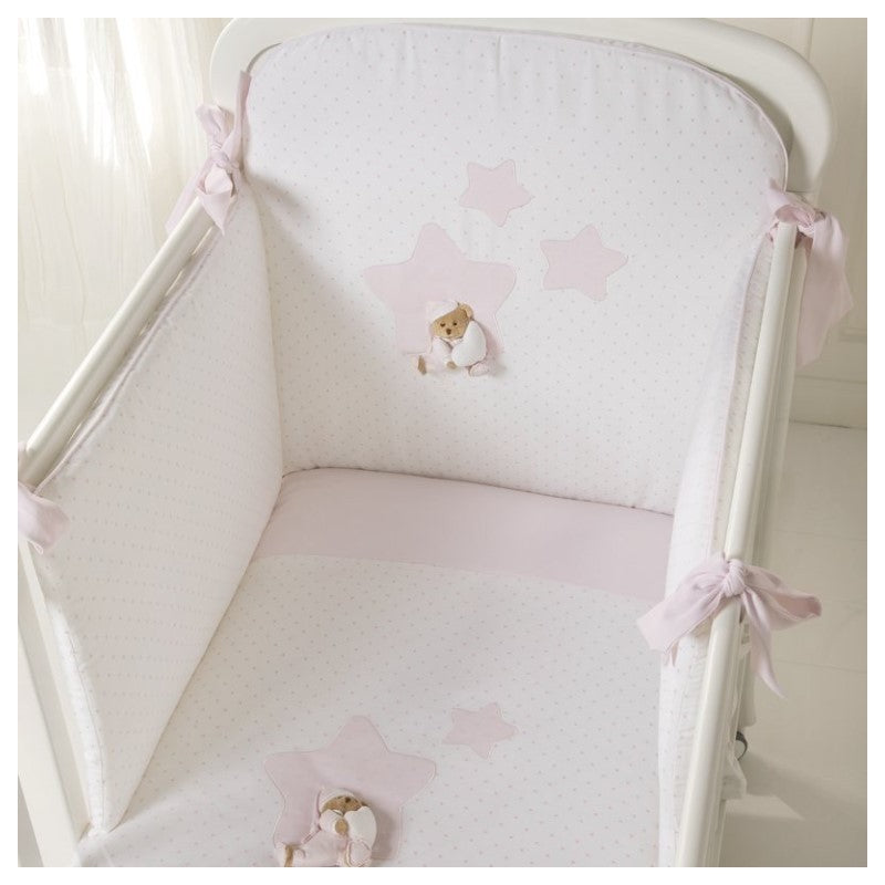 Nanan Set Piumone 4pz Rosa - Linea Puccio Star