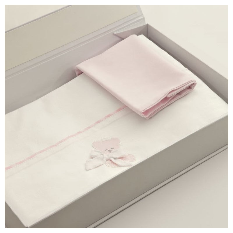 Nanan Set Lenzuola Letto 3Pz Rosa - Linea Coccolo