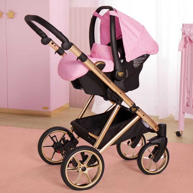 Nanan Trio Rosa con Telaio Oro Chiara Ferragni
