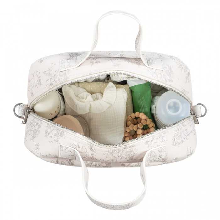 Pasito a Pasito Borsa Fasciatoio Toile De Jouy Cream