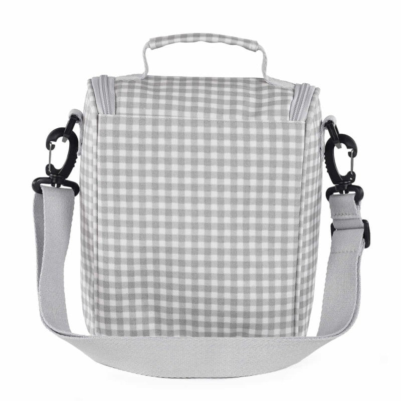 Pasito a Pasito Borsa Pappa I Love Vichy Grigio