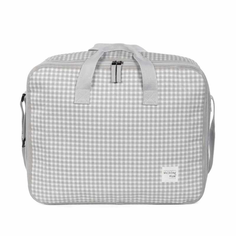 Pasito A Pasito Valigia Clinica I Love Vichy Grigio - Linea Walking Mum