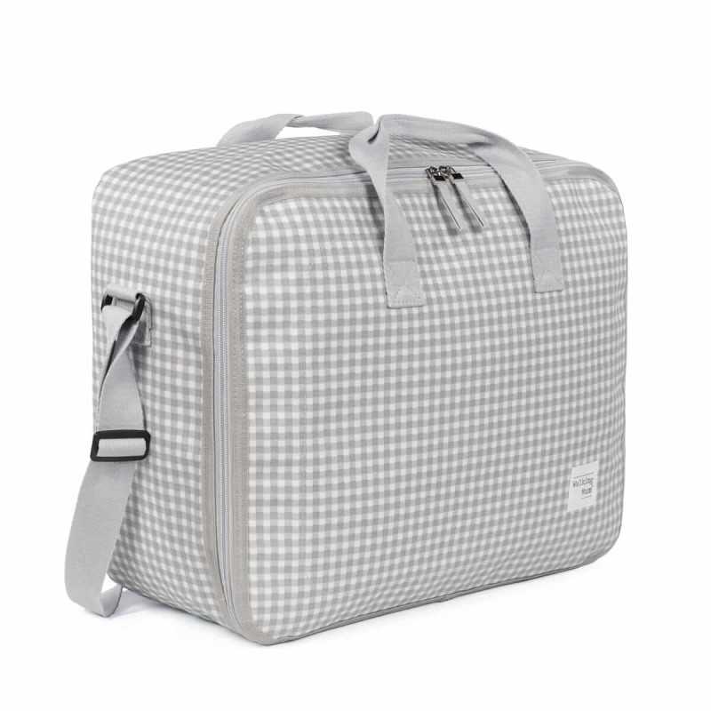 Pasito A Pasito Valigia Clinica I Love Vichy Grigio - Linea Walking Mum