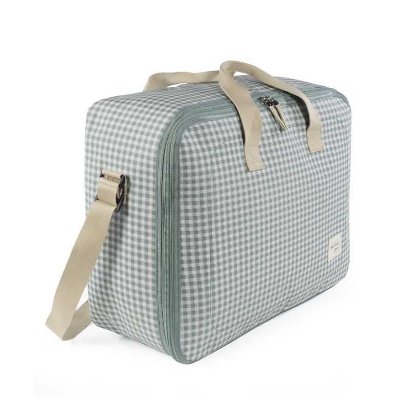 Pasito A Pasito Valigia Clinica I Love Vichy Verde - Linea Walking Mum