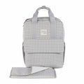 Pasito A Pasito Zaino Fasciatoio I Love Vichy Grigio - Linea Walking Mum