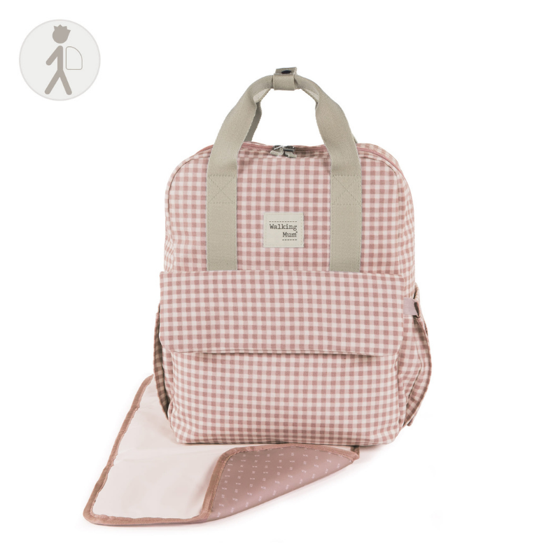 Pasito A Pasito Zaino Fasciatoio I Love Vichy - Linea Walking Mum