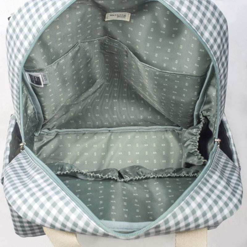 Pasito A Pasito Zaino Fasciatoio I Love Vichy Verde - Linea Walking Mum