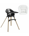 Stokke Clikk Black Natural con cuscino omaggio Blueberry Boat