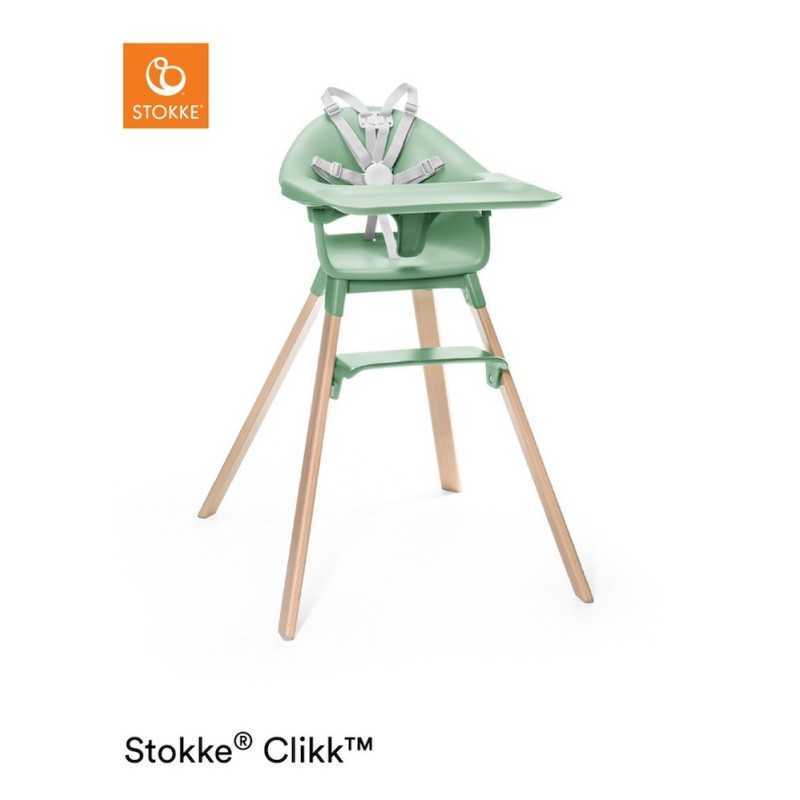 Stokke Clikk Clover Green con cuscino omaggio Nordic Grey