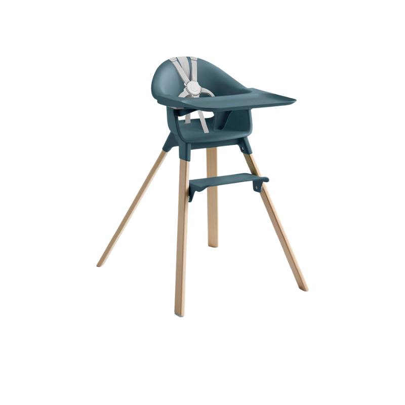 Stokke Clikk Fjord Blue con cuscino omaggio Blueberry Boat