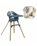 Stokke Clikk Fjord Blue con cuscino omaggio Multicircles