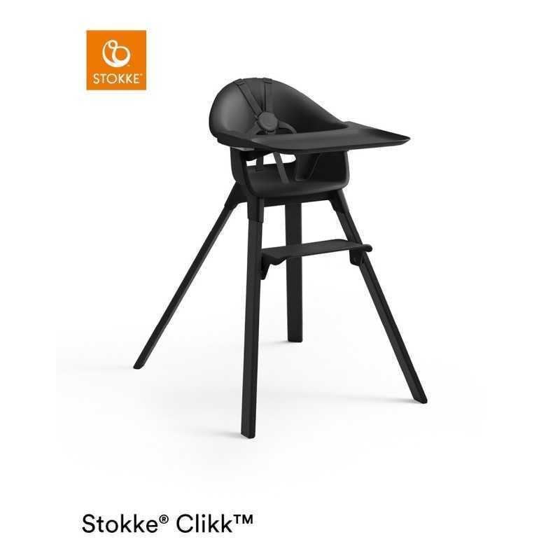 Stokke Clikk Midnight Black con cuscino omaggio Multicircles