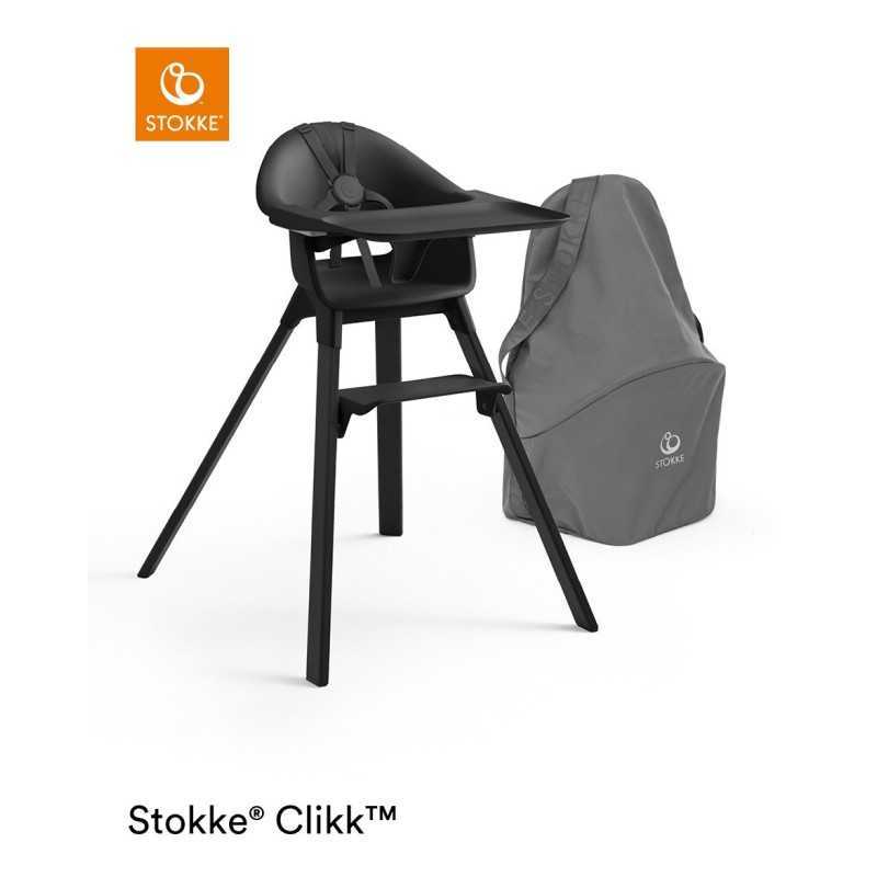 Stokke Clikk Midnight Black con cuscino omaggio Multicircles