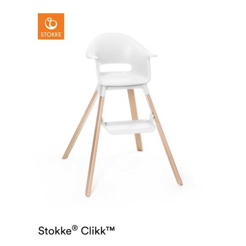 Stokke Clikk White con cuscino omaggio Multicircles